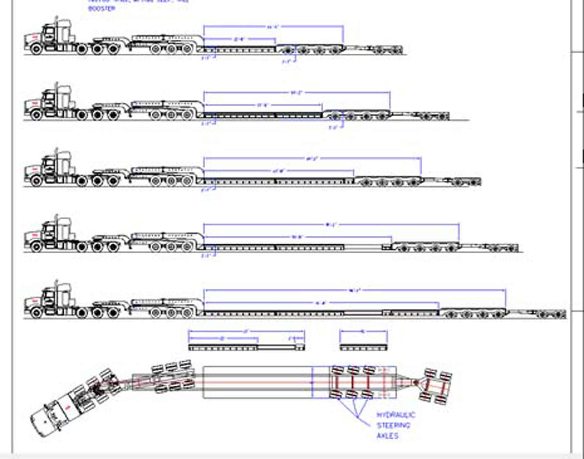 1999 TRAIL KING Extendable Double Drop Deck 16888 New & Used Semi