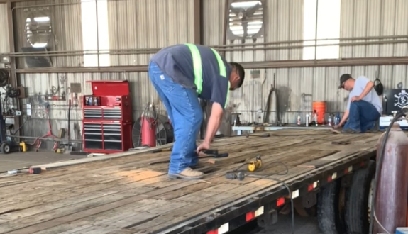 semi-trailer floor repair