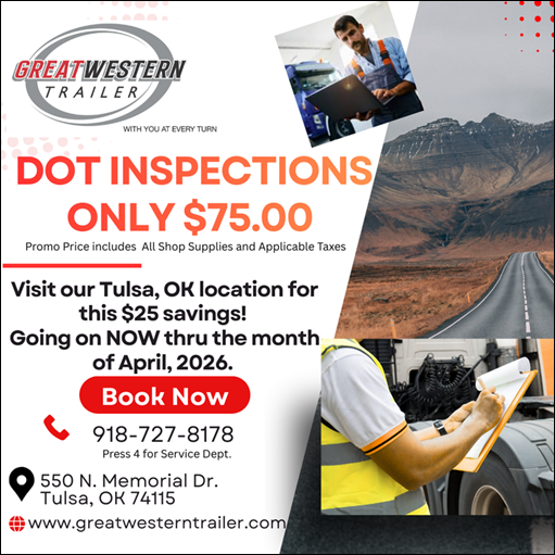 GWT Dot Inspections Promotions March 2026